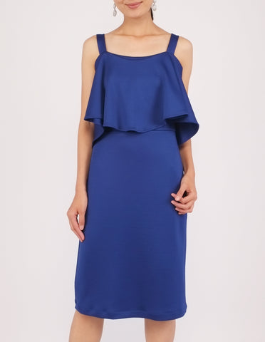 Evonna Popover Dress (Royal Blue)